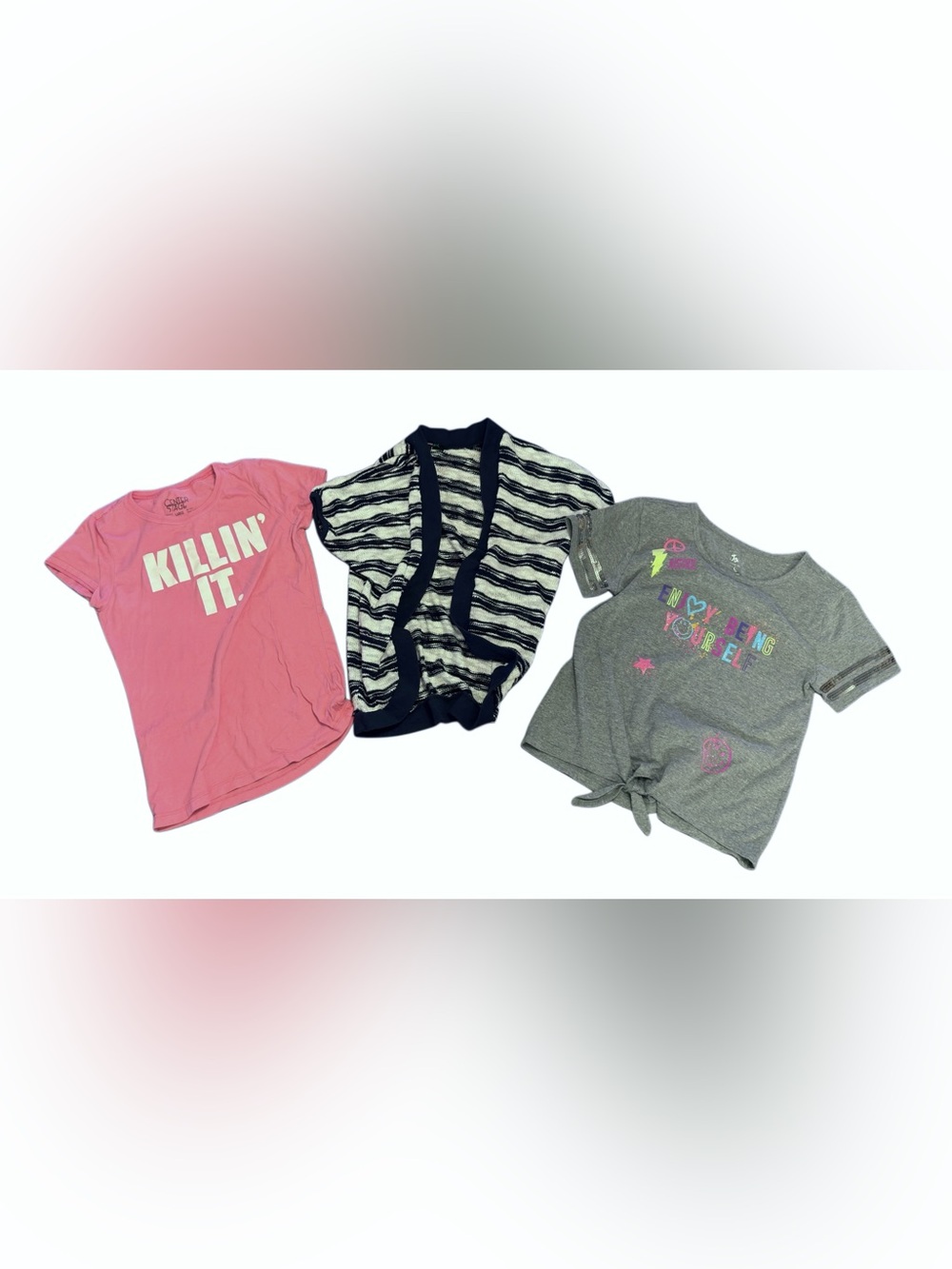 Girls Size 14 Large 5 Pc Clothing Lot Levi’s 505 Justice Takara Tops Hoodie